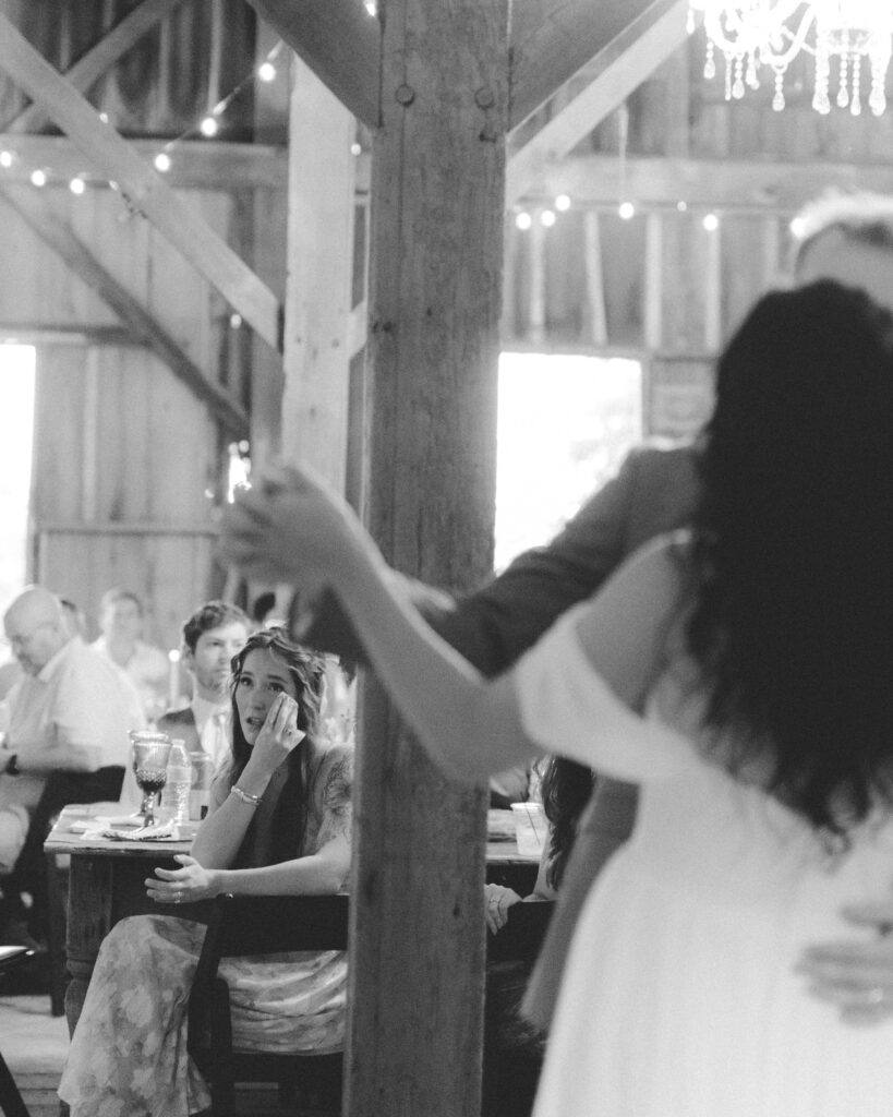 Kyra + Matthew dancing at Historic Bell Hill Illinois | documentary wedding photography capturing joyful moments