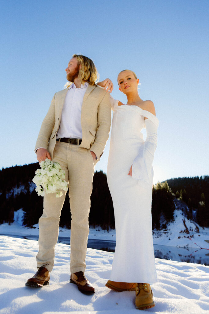 Editorial elopement photography capturing intimate, connected moments for a Salt Lake City couple