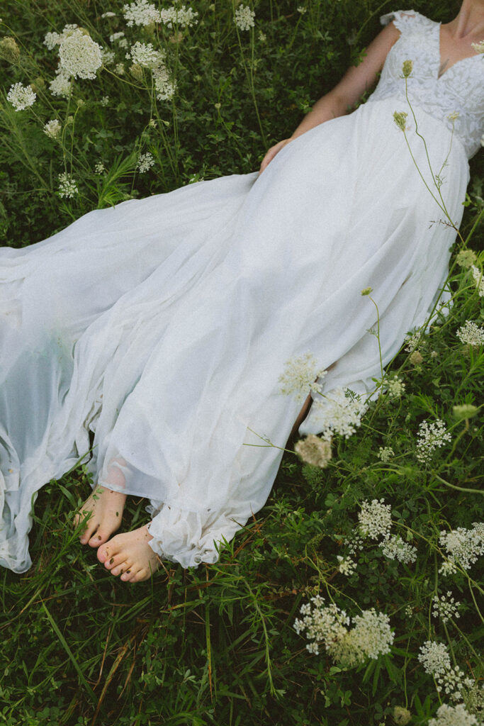 Artful editorial elopement photography in Columbia MO with natural, whimsical moments