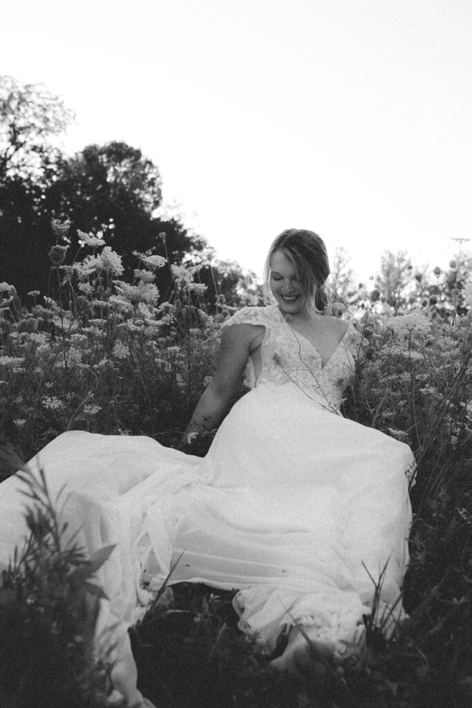 Columbia MO editorial elopement photography highlighting joyful and playful interactions
